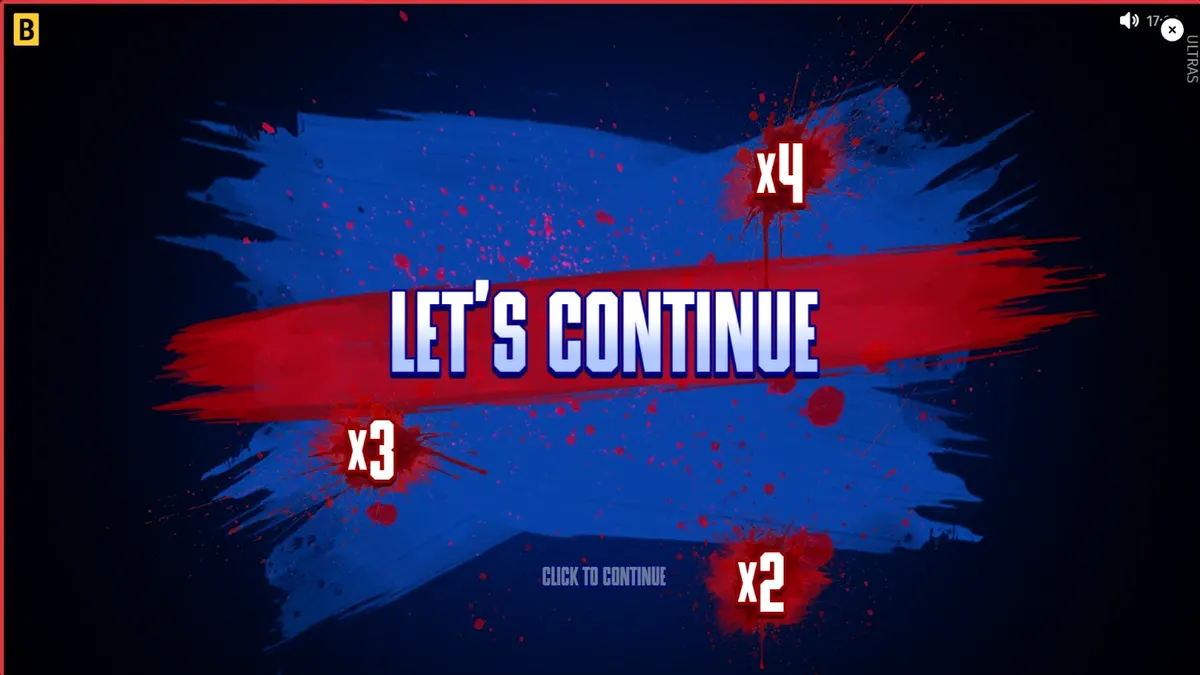 Interface do jogo de slot Ultras com tema de torcida organizada e elementos de futebol